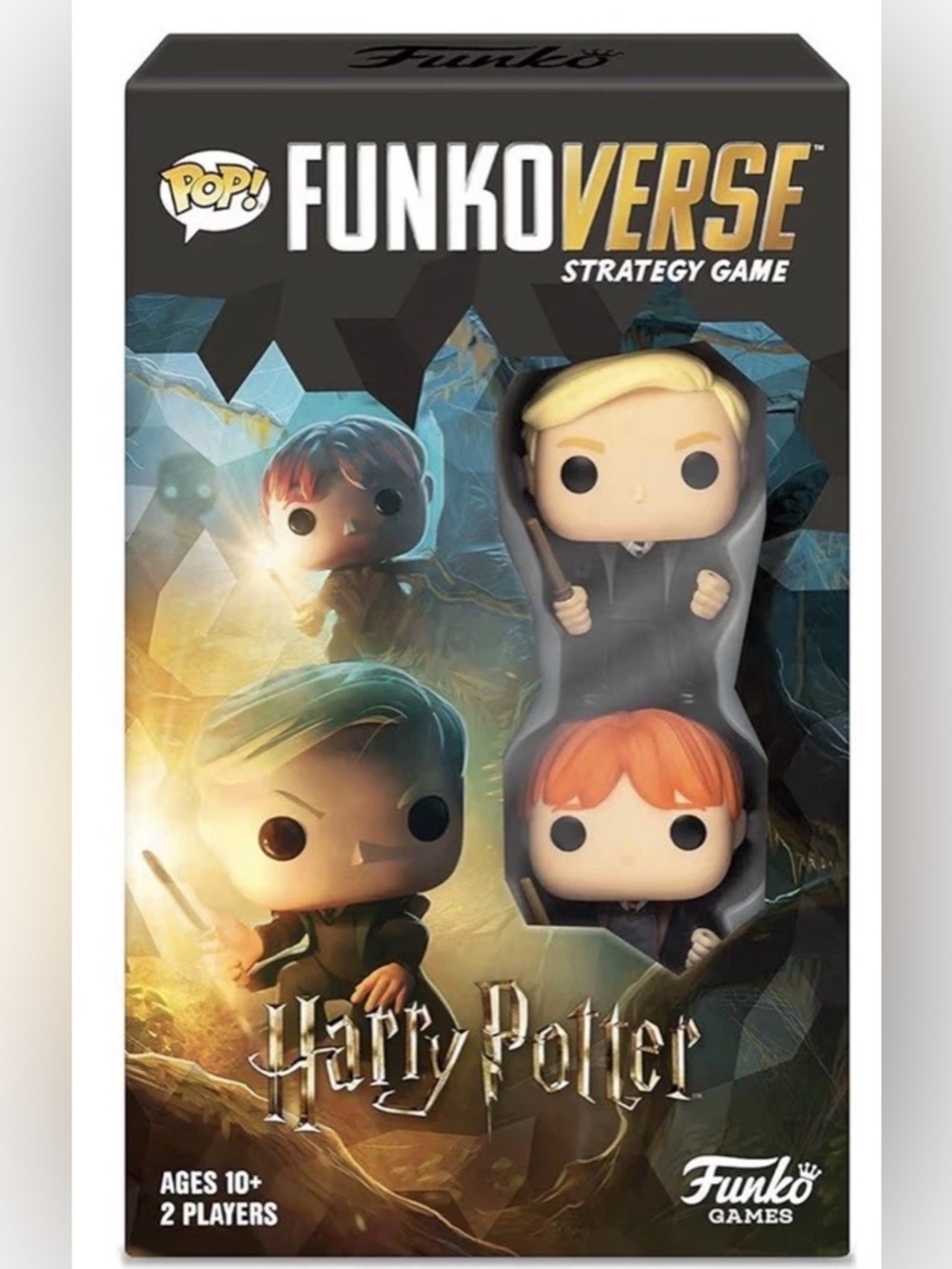 Funkoverse Funko Pop Harry Potter Strategy Game 101 Draco Malfoy Ron Weasley